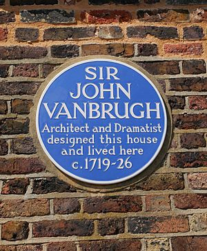 300px-Blue_Plaque_on_Vanbrugh_Castle_Outer_Walls